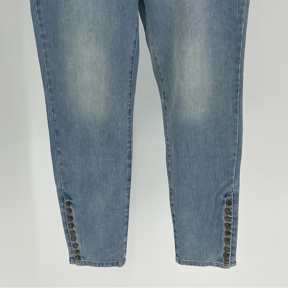 SOFT SURROUNDINGS NWT THE ULTIMATE SNAP UP LEGGINGS JEAN PANTS LIGHT WASH XSMALL - Picture 9 of 14